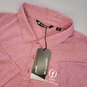 Travis Matthew Royal Portrush Polo‎ Mens XXL Short Sleeve Red New With Tag Golf